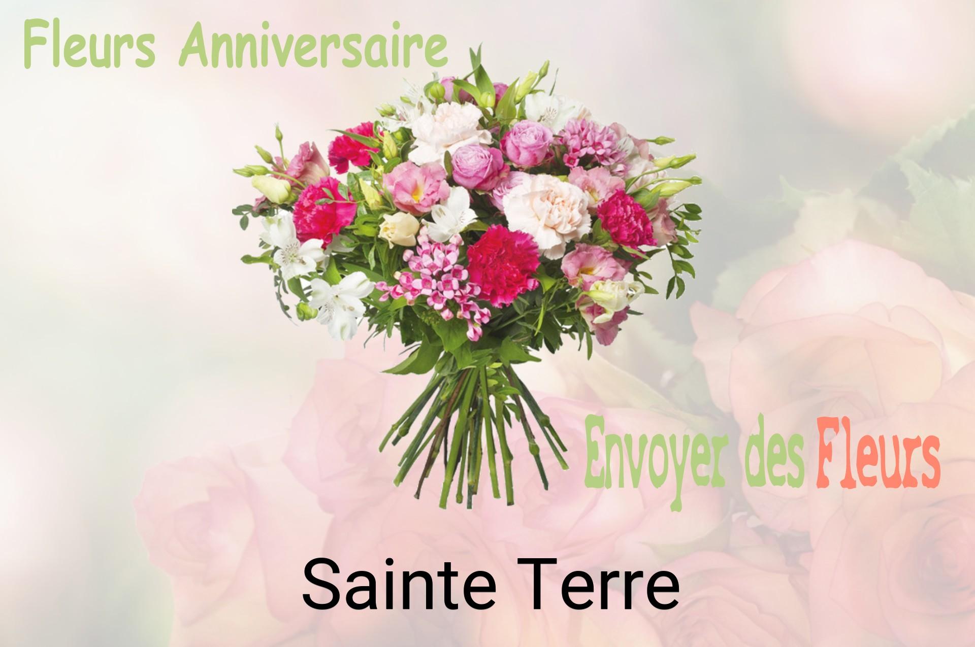 Bouquet de fleurs d’anniversaire livré à Sainte-Terre
